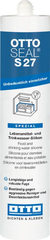 OTTOSEAL Silikon S-27 310ML RAL 7004 - 7027493