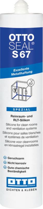 OTTOSEAL S 67 Geruchsarmes Reinraum- und RLT-Silikon 310 ml Ral 7035 - 7167427