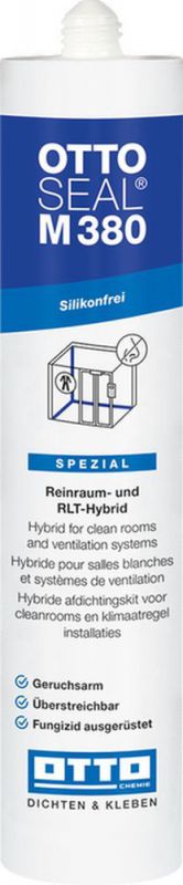 OTTOSEAL M 380 Reinraum- und RLT-Hybrid-Dichtstoff 310 ml Kartusche Ral 7004 - 3150498
