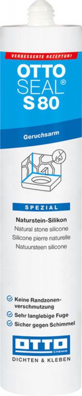OTTOSEAL S-80 Geruchsarmes Naturstein-Silikon 310 ml Kartusche C6115 matt bahamabeige - 1983410