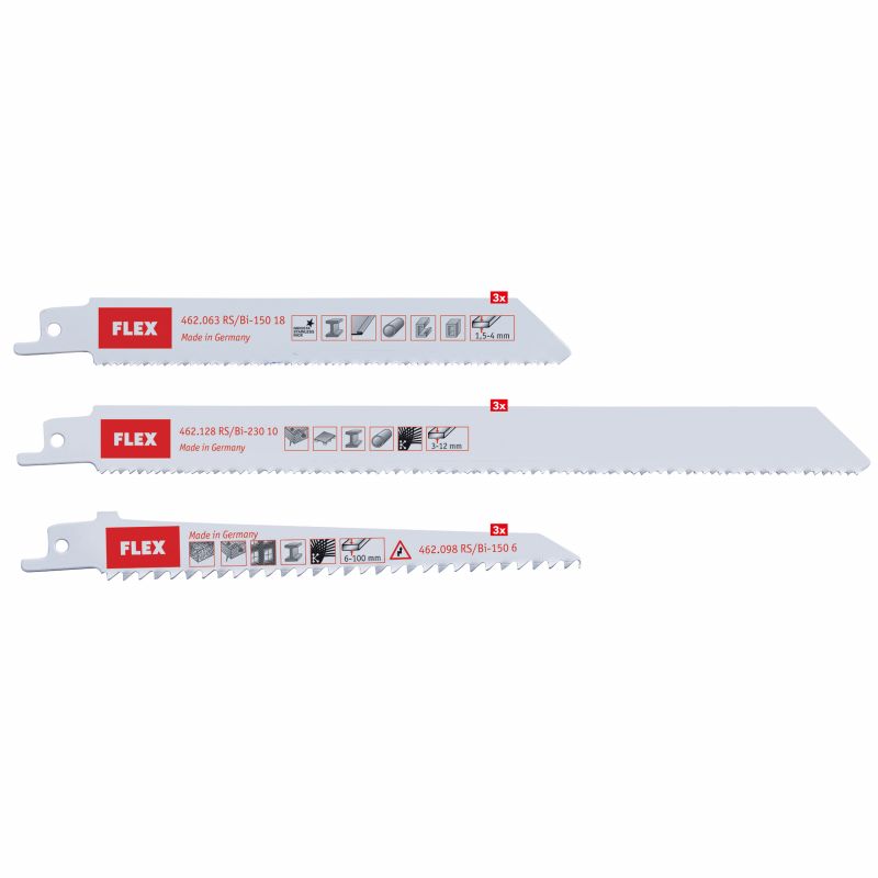 FLEX Säbelsägeblatt-Sortiment 3x RS/Bi Set VE3 - 535140