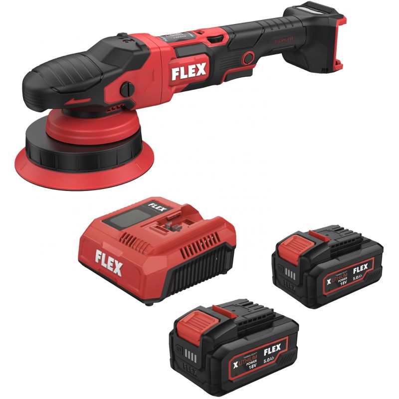 FLEX Akku-Exzenterpolierer mit Freilauf 18 V XFE 2 21 18-EC Set - 535000