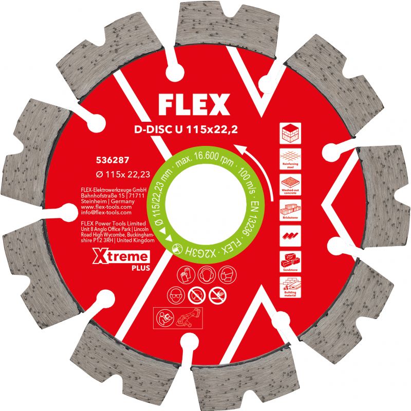 FLEX Diamanttrennscheibe Universal Xtreme Plus D-DISC U 115x22,2 - 536287