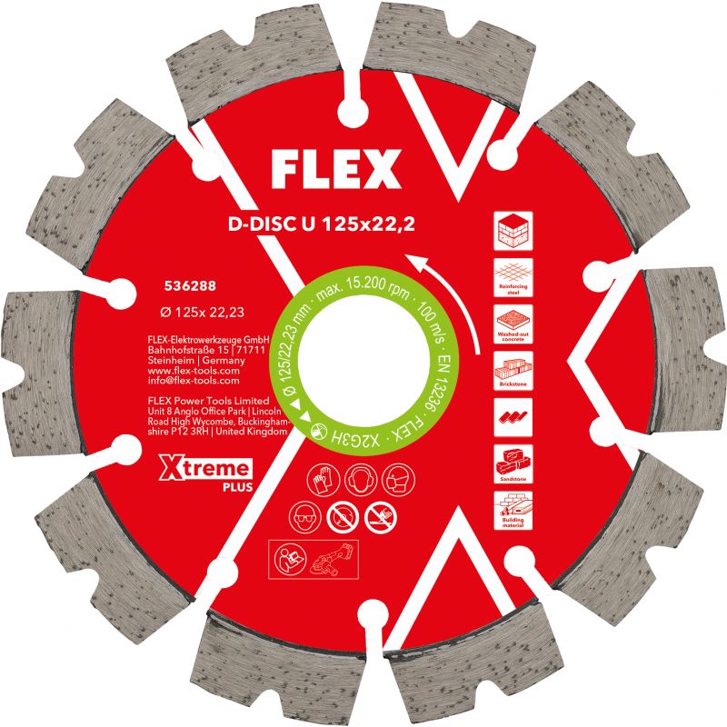FLEX Diamanttrennscheibe Universal Xtreme Plus D-DISC U 125x22,2 - 536288