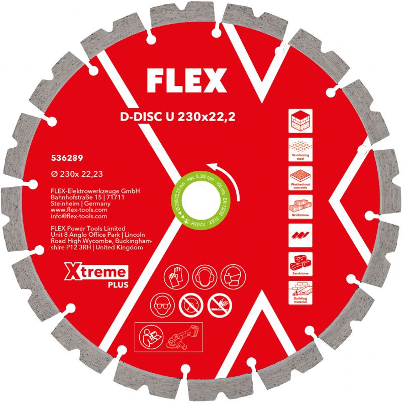 FLEX Diamanttrennscheibe Universal Xtreme Plus D-DISC U 230x22,2 - 536289