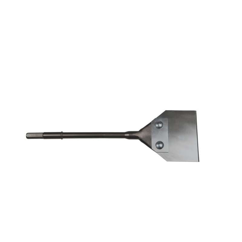 DUSS SC441 Spachtelmeißel, 16 mm Sechskant, Schneide 100 mm, GL 420 mm