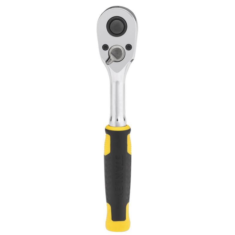 Stanley 1/4" Umschaltknarre, 72 Zähne, Griff aus Bi-Material für Kontrolle und Komfort - STMT82663-0