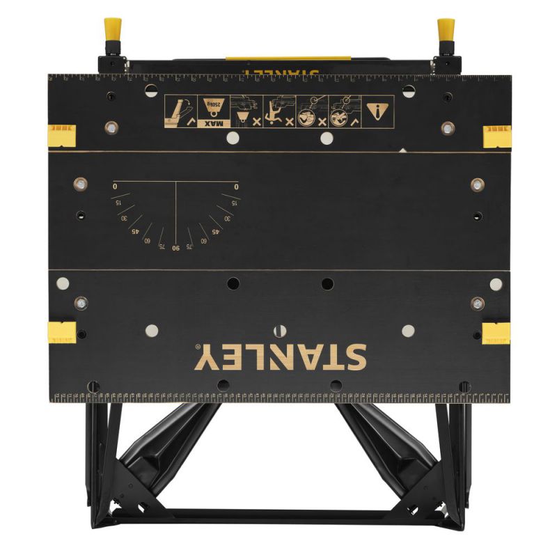 Stanley Workmate Deluxe mit Bambus-Arbeitsplatte und Stahlrahmen-Konstruktion, duale Arbeitshöhe - STST83800-1