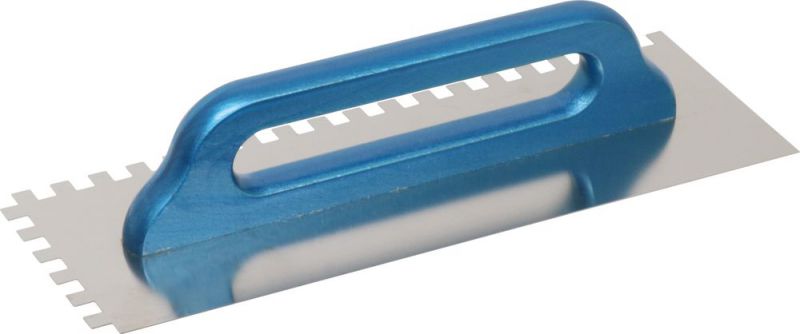 TRIUSO Aufziehglätte "Schweizer Form", Rechteckzahnung, 12 mm, 130 x 380 mm - 20AGE12