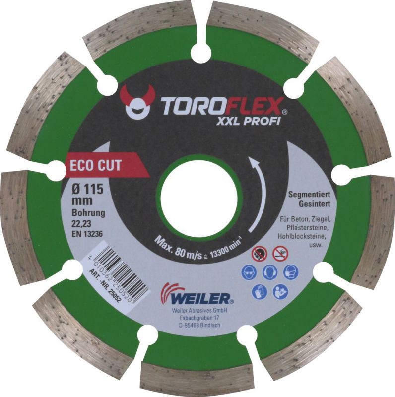 TRIUSO DIY Eco-Cut - Stein-Diamanttrennscheibe ø 115x2,0 mm - 27600