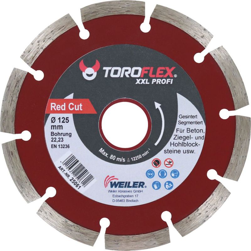 TRIUSO Profi Red-Cut - Stein-Diamanttrennscheibe ø 125x2,0 mm - 27621