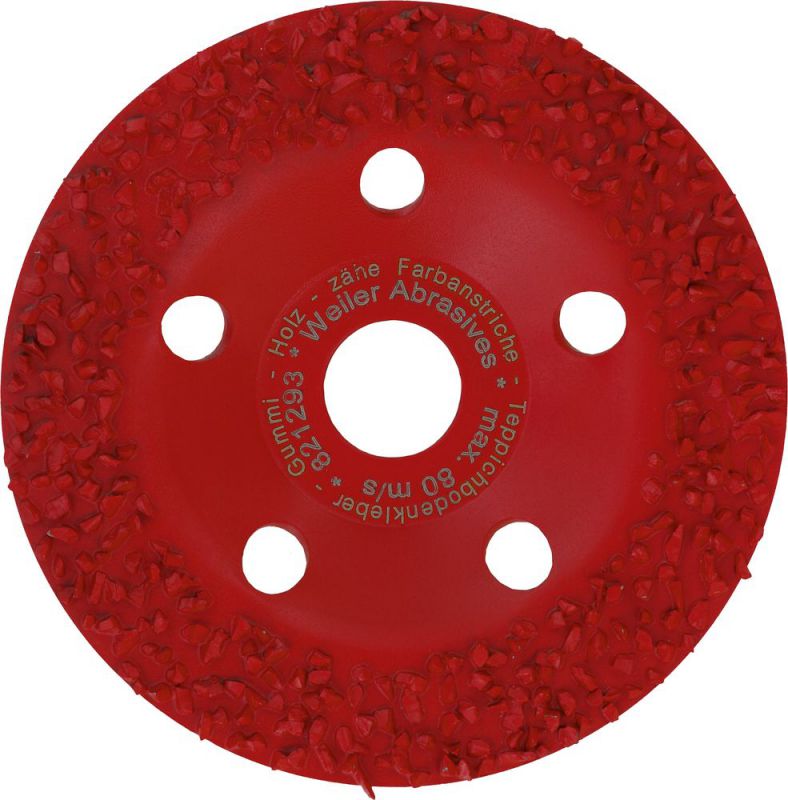 TRIUSO HM-Schleifteller 125mm, K14, f.Gummi,Holz,Teppichbodenkle. - 30015