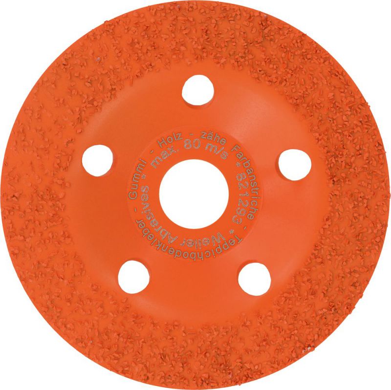 TRIUSO HM-Schleifteller 125mm, K24, f.Gummi,Holz,Teppichbodenkle. - 30016