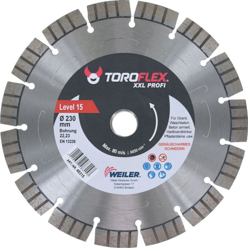 TRIUSO Level 15 - Diamantscheibe ø 230x3,0 mm - 48315