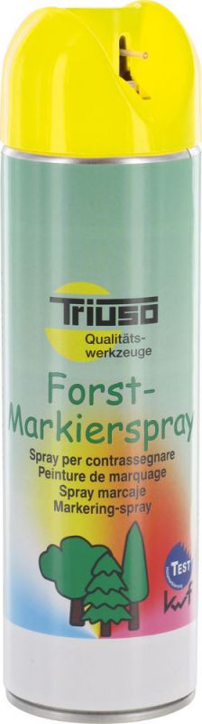 TRIUSO Spray de marquage forestier 500 ml, jaune - 501MFG