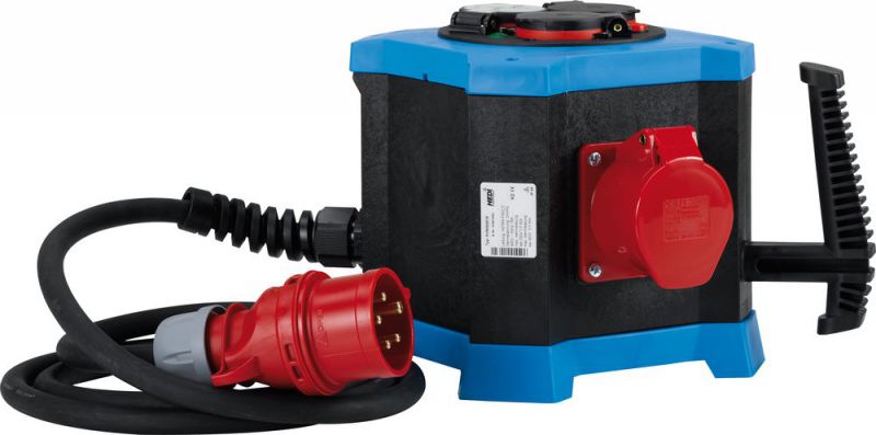 TRIUSO Mobiler Steckdosenverteiler mit Station 2,5 m - KVM3021TR