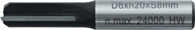 TRIUSO HM-Nutfräser 8,0mm Durchme., zweischneidig 20mm - OBNUT08