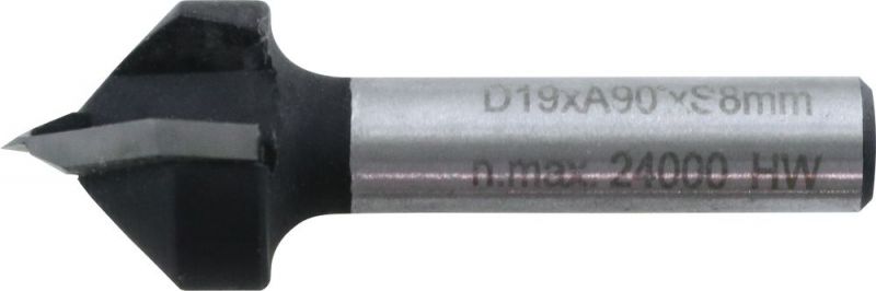 TRIUSO HM V-Nutfräser 19,0mm, Schriftenfräser zweischneidig - OBVNUT19