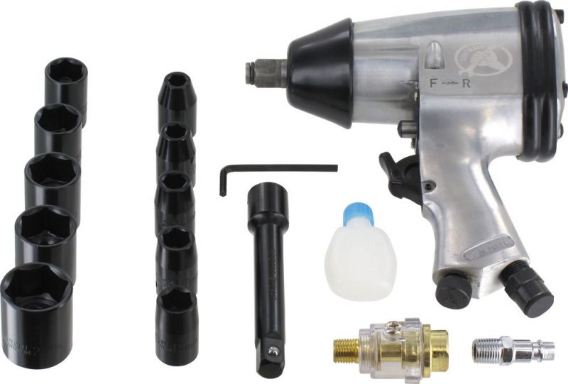 TRIUSO Druckluft-Schlagschraubersatz 16-tlg. - SCHLAG1