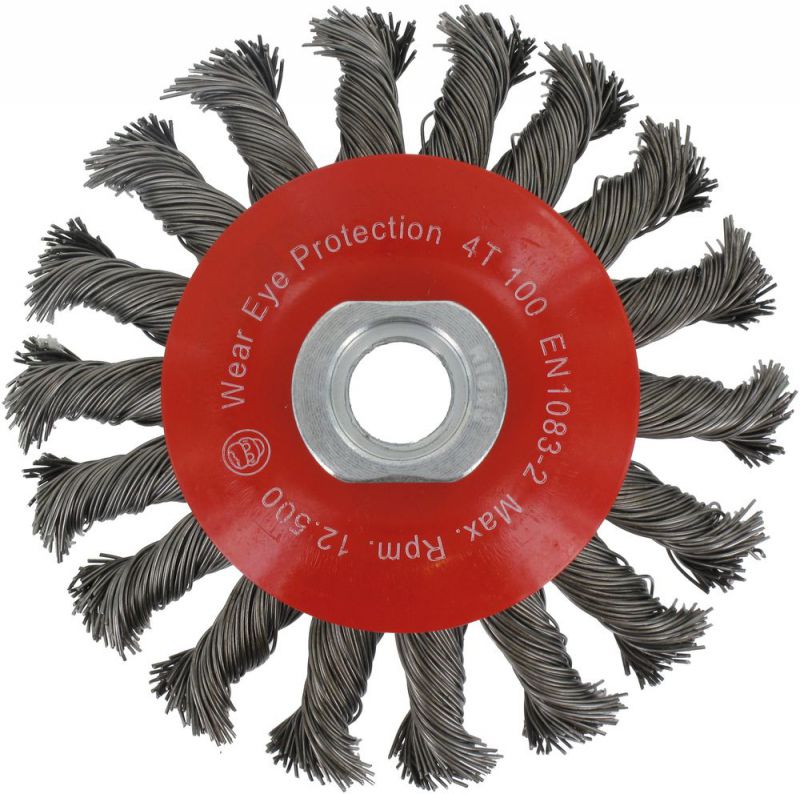 TRIUSO Kegelscheibenbürste ø 100 mm/18 Zöpfe - ZKS100