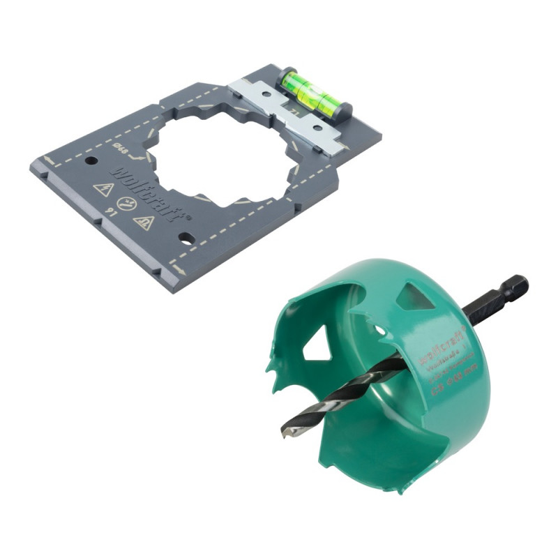 wolfcraft Hohlwanddosen-Installationsset, 2tlg. - 5901000