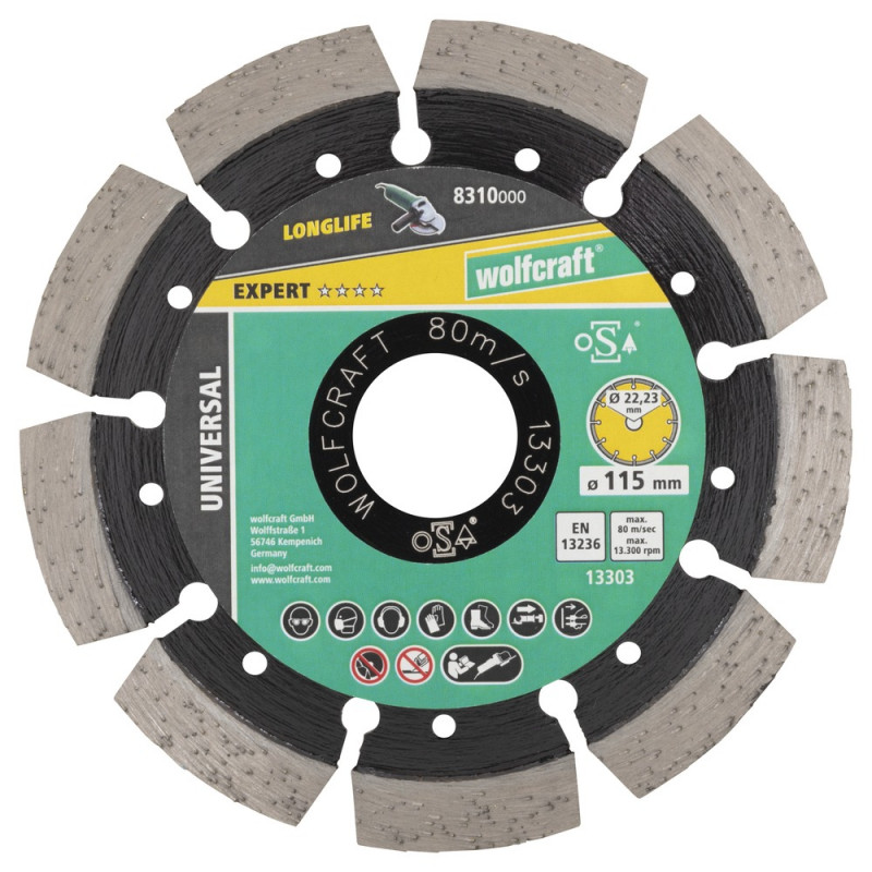 wolfcraft Diamant-Trennsch Expert Ø115mm Laser - 8310000