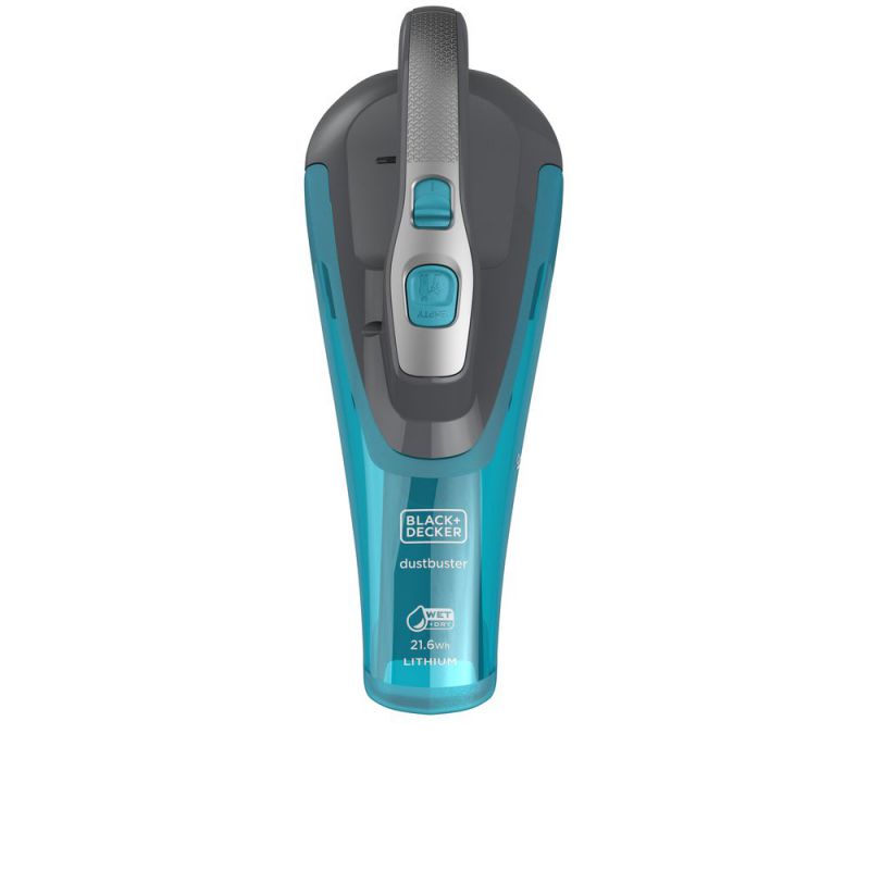 Black + Decker 21,6 Wh (10,8V/2,0Ah) Nass-Trocken-Dustbuster, Lithium, Titanium/Blau - WDA320J-QW