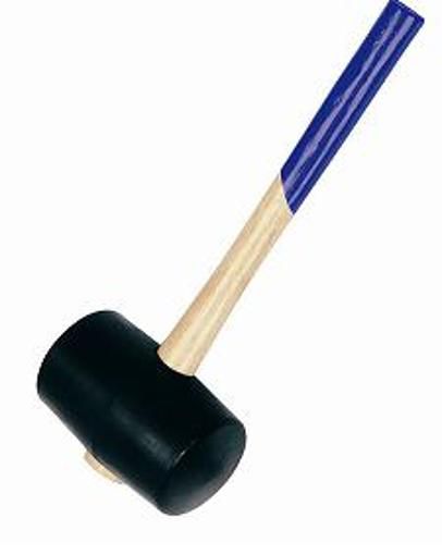 SIEGER Maillet en caoutchouc 65 mm avec manche