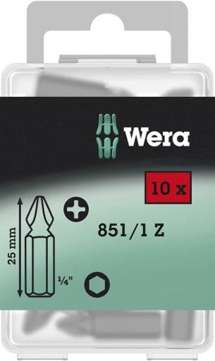 Wera 851/1 Z PH Bits 10 x PH 3x25