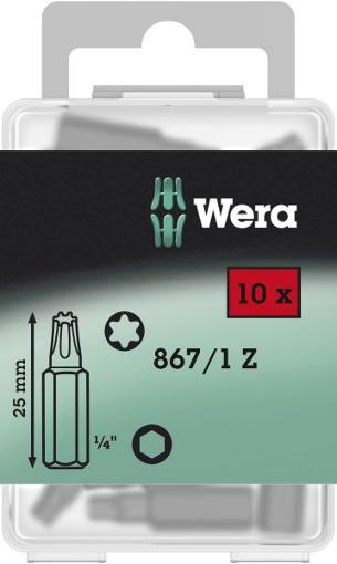 Wera 867/1 Z Embouts TORX® 10 x TX 30x25