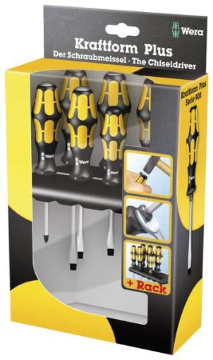 Wera 932/6 Schraubendrehersatz Kraftform Plus