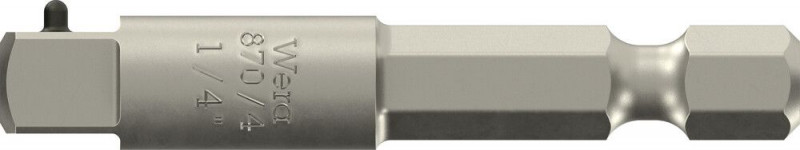 Wera 870/4 Werkzeugschäfte (Verbindungsteile), maschinenbetätigte Steckschlüsseleinsätze, 1/4" x 50 mm - 05050205001