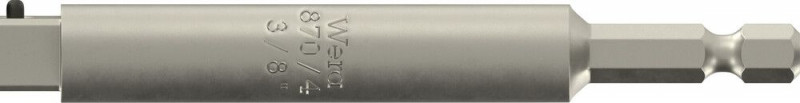 Wera 870/4 Werkzeugschäfte (Verbindungsteile), maschinenbetätigte Steckschlüsseleinsätze, 3/8" x 100 mm - 05050220001