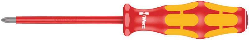 Wera 162 i PH VDE-isolierter Kreuzschlitz-Schraubendreher, PH 0 x 80 mm - 05006150001