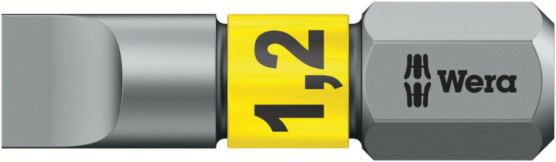 Wera 800/1 BTZ Bits, 1,2 x 6,5 x 25 mm - 05056068001