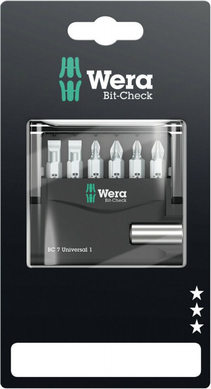 Wera Bit-Check 7 Universal 1 SB, 7-teilig - 05073406001