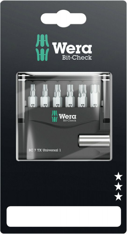 Wera Bit-Check 7 TX Universal 1 SB, 7-teilig - 05073404001