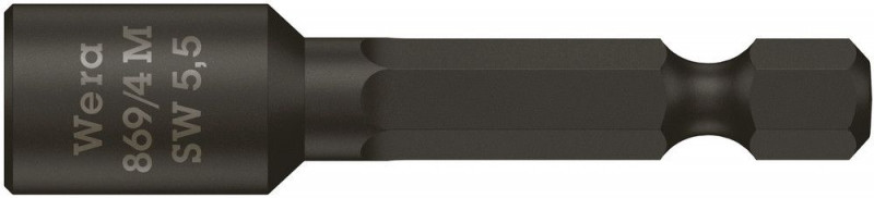 Wera 869/4 M Steckschlüsseleinsätze, magnetisch, 5,5 x 50 mm - 05060420001