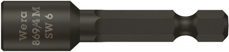 Wera 869/4 M Steckschlüsseleinsätze, magnetisch, 6 x 50 mm - 05060421001