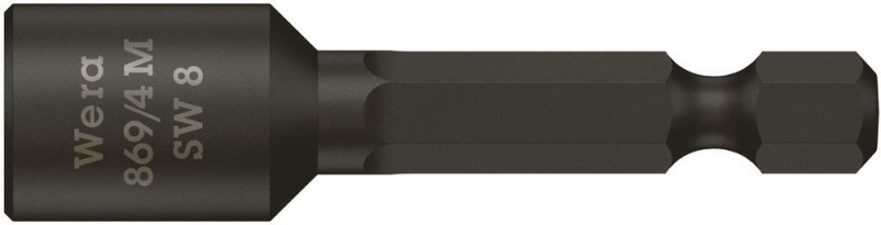 Wera 869/4 M Steckschlüsseleinsätze, magnetisch, 8 x 50 mm - 05060423001