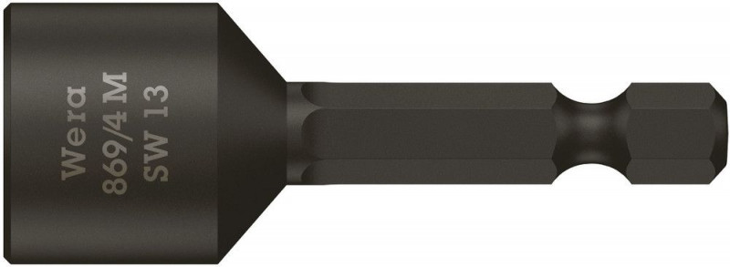 Wera 869/4 M Steckschlüsseleinsätze, magnetisch, 13 x 50 mm - 05060428001