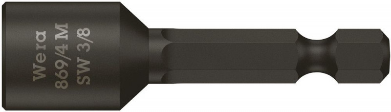 Wera 869/4 M Steckschlüsseleinsätze, magnetisch, 3/8" x 50 mm - 05060431001