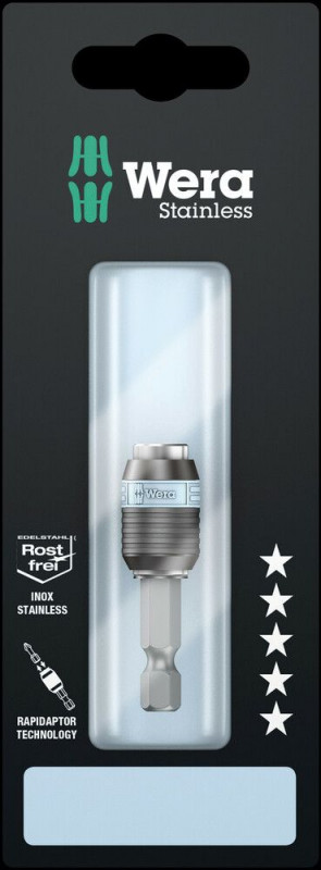 Wera 3888/4/1 K SB Rapidaptor Universalhalter, Edelstahl, 1/4" x 50 mm - 05073616001
