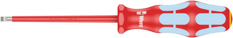 Wera 3160 i VDE-isolierter Schlitz-Schraubendreher, Edelstahl, 0,8 x 4 x 100 mm - 05022731001