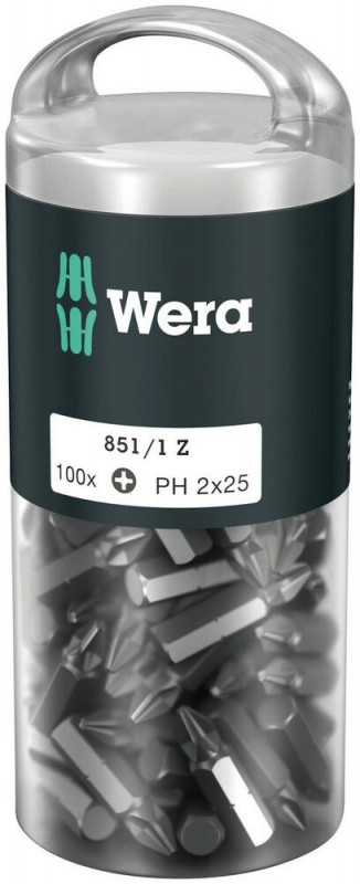 Wera 851/1 Z DIY 100 Bits, PH 2 x 25 mm, 100-teilig - 05072441001