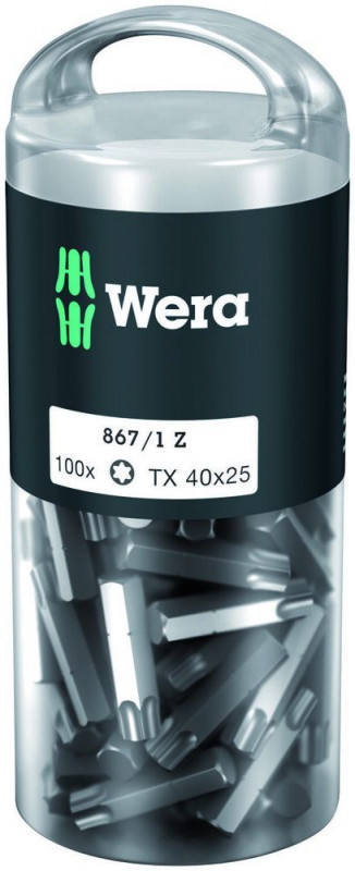 Wera 867/1 TORX® DIY 100, TX 40 x 25 mm, 100-teilig - 05072452001