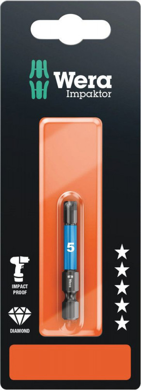 Wera 840/4 IMP DC Impaktor Bits SB, 5 x 50 mm - 05073945001