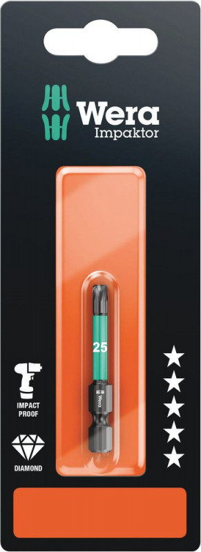 Wera 867/4 IMP DC SB Impaktor Bits, TX 25 x 50 mm - 05073965001