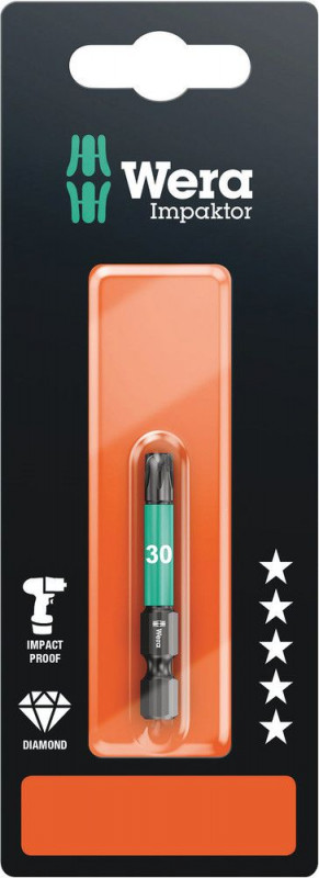 Wera 867/4 IMP DC SB Impaktor Bits, TX 30 x 50 mm - 05073966001