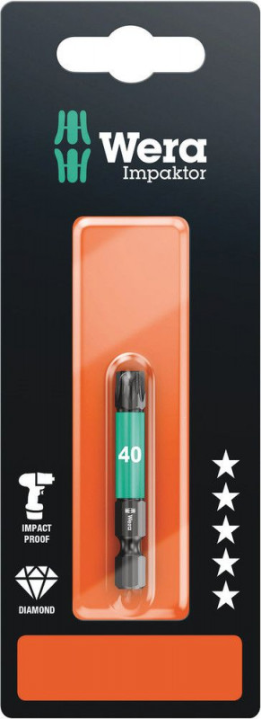 Wera 867/4 IMP DC SB Impaktor Bits, TX 40 x 50 mm - 05073967001